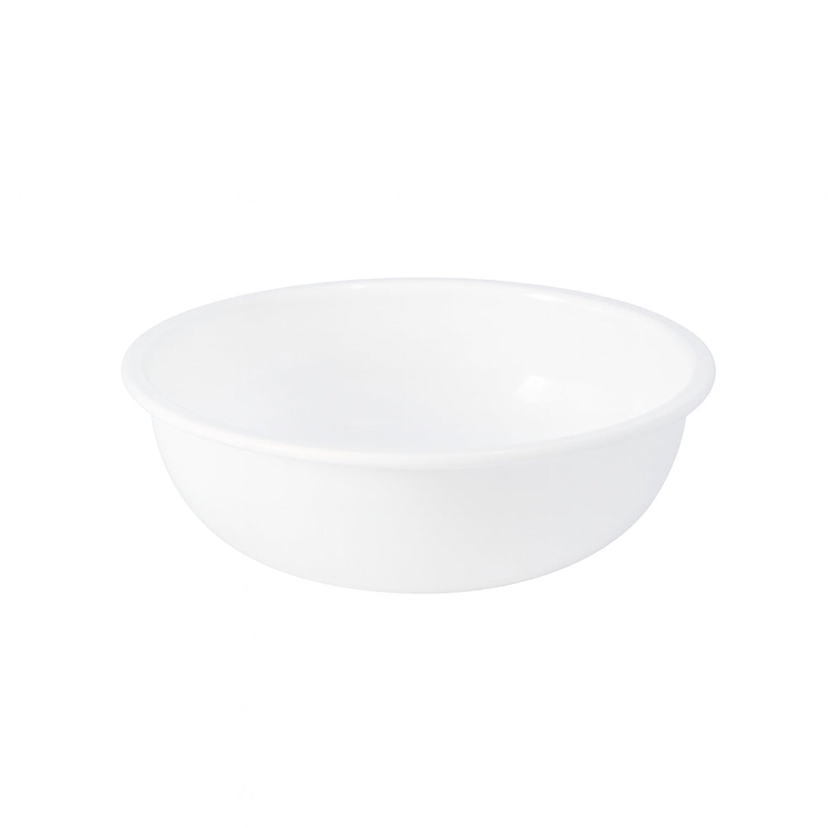 Plastic 6 Inch White Round Deep Serving Bowl