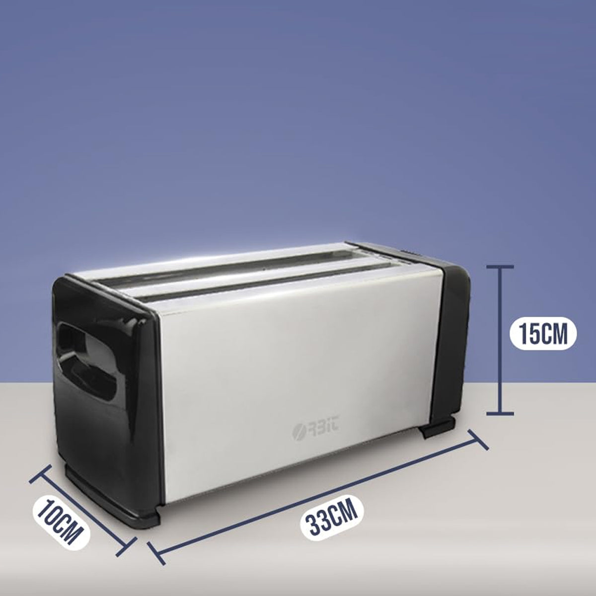 Orbit Adjustable Pop-up Toaster - 1200w