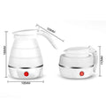 2137 Silicone Foldable Collapsible Electric Water Kettle Camping Boiler