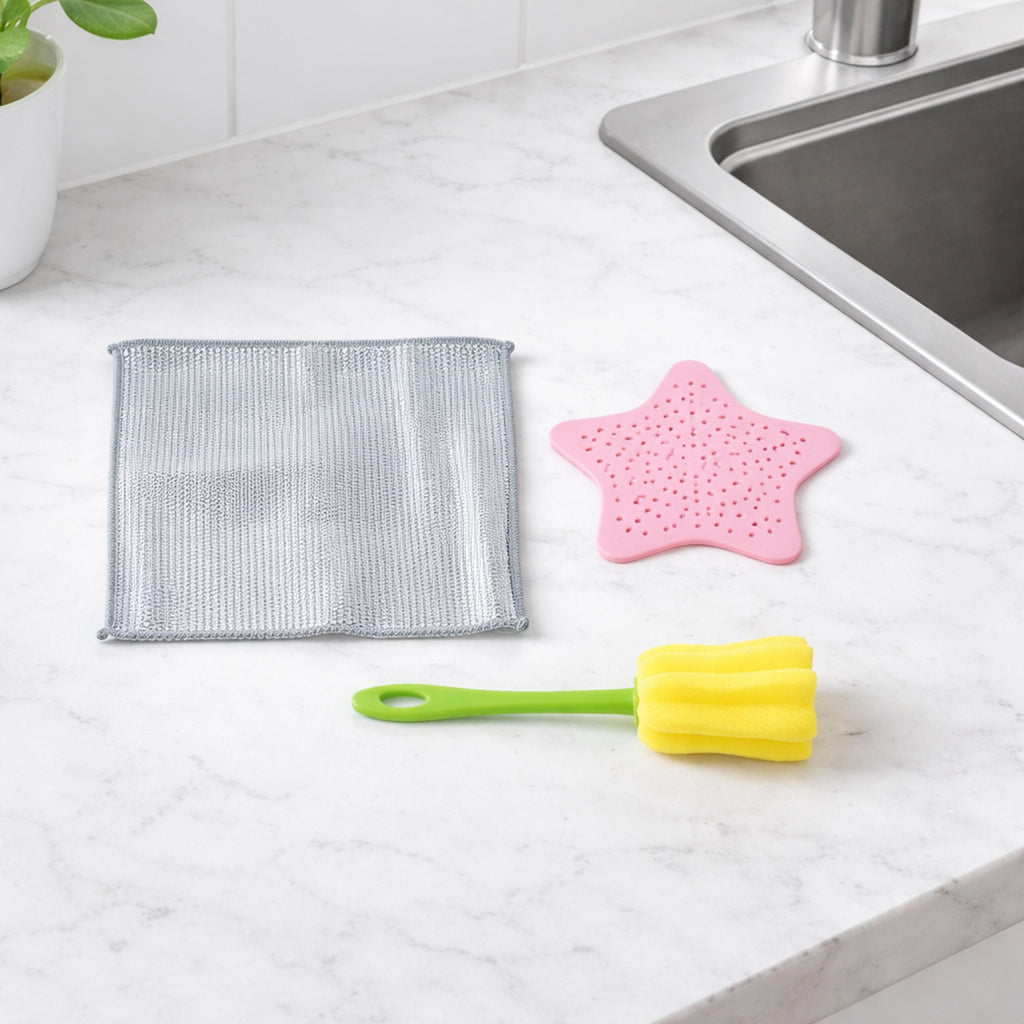 3 In 1 Kitchen Cleaning Combo Set