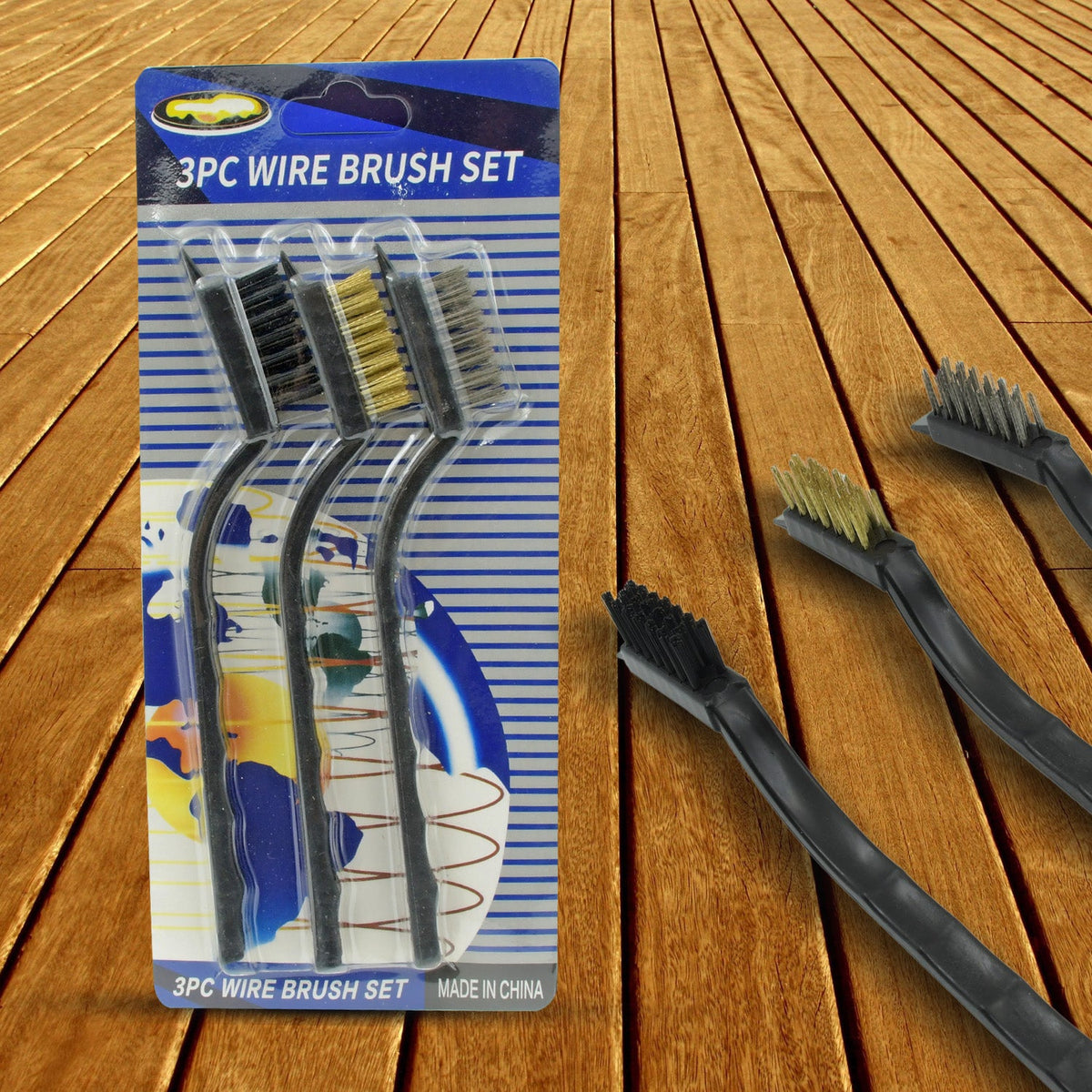 244 3pcs Mini Wire Brush Set