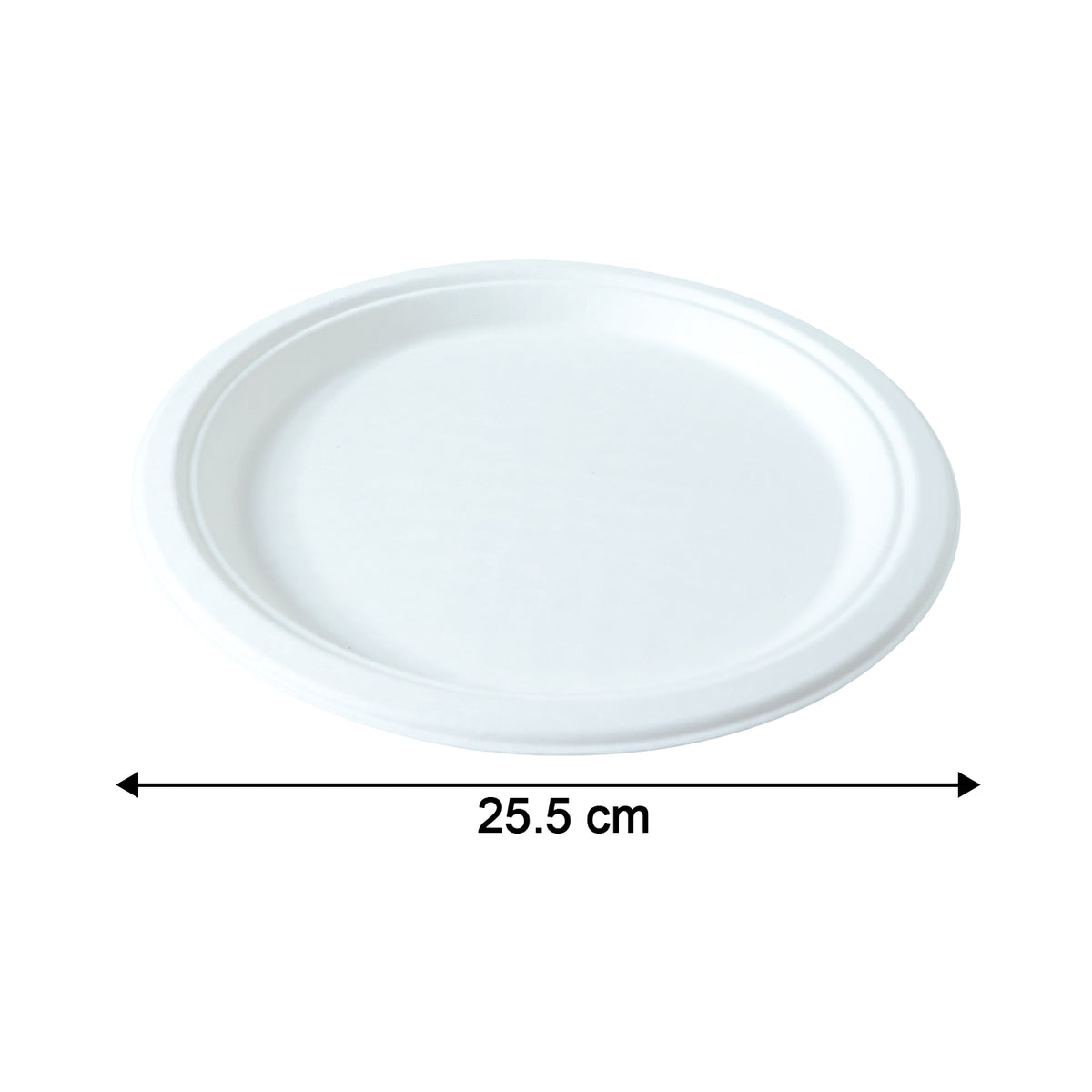 Vegnar Disposable Round Food Serving Plate (10 Pc)