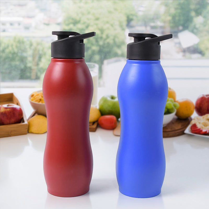 Stainless Steel Water Bottle (1000ml  Mix Colour  1 Pc  Matte)