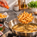 Stainless Steel Frying Strainer Spoon For Puri And Snack Draining