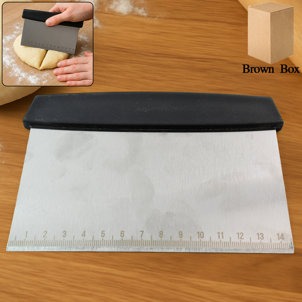 Premium Stainless Steel Dough Scraper (1 Pc)