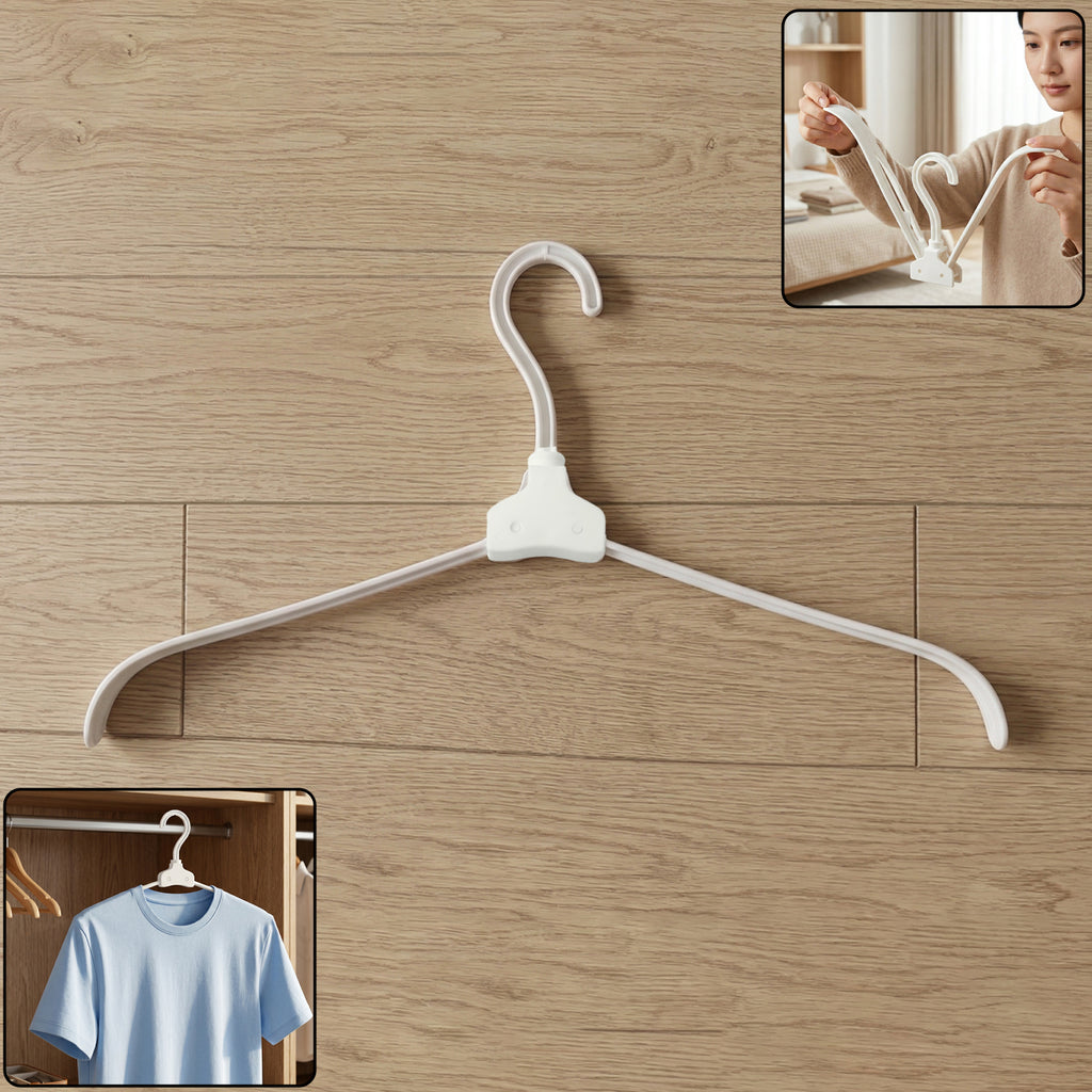 Premium Foldable Plastic Clothes Hanger 1 Pc