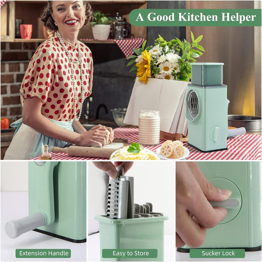5775 Stainless Steel Vegetable Chopper With 6 Blades