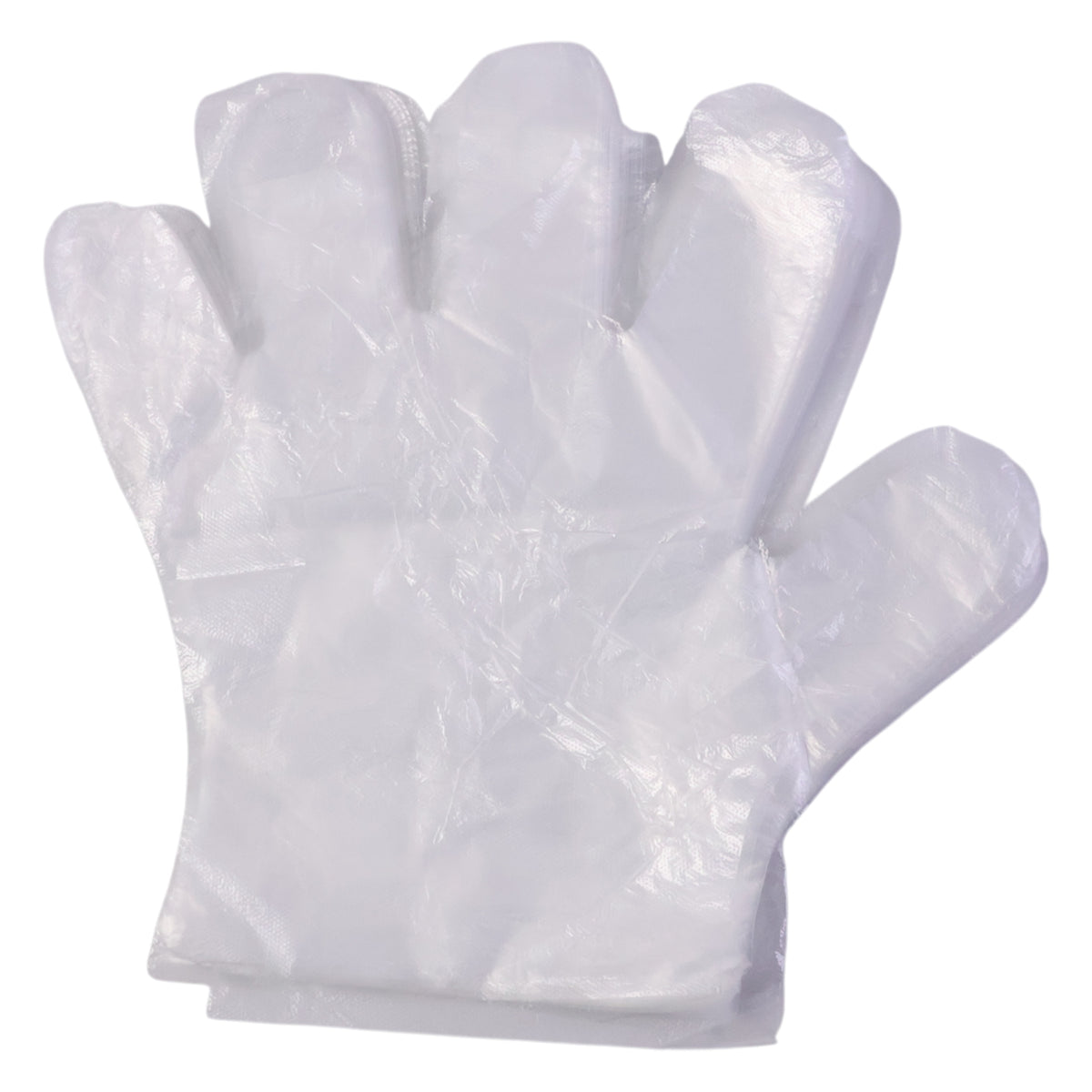 Disposable Transparent Plastic Gloves (100 Piece Pack)