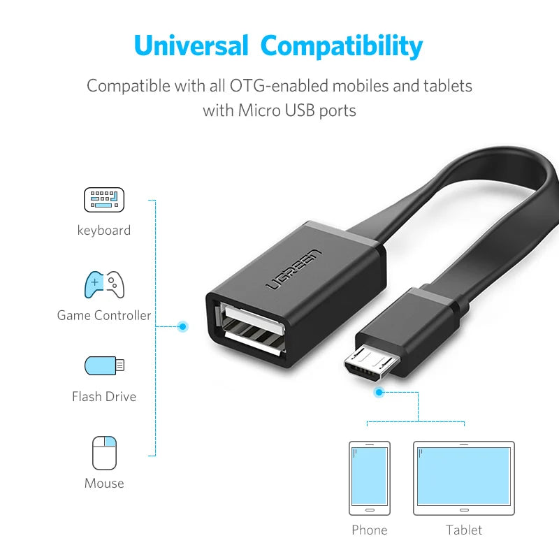 260 Micro Usb Otg To Usb 2.0 (Android Supported)