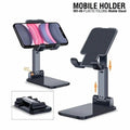 Foldable Plastic Mobile Phone Holder Stand Adjustable Desk Stand For Office (1 Pc)