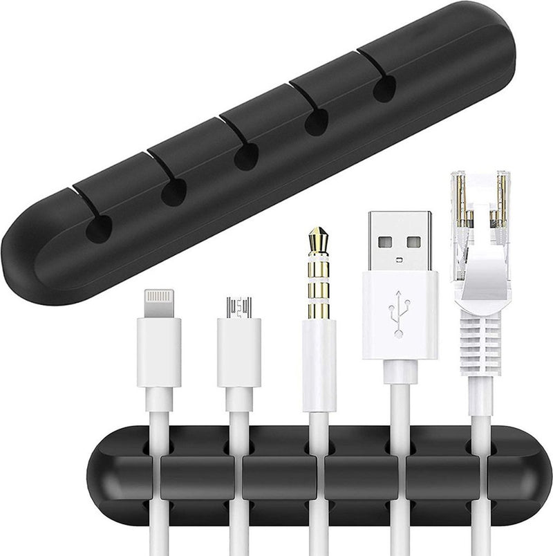 Self Adhesive Plastic Wire Cable Organizer Clip With 5 Slots (2 Pc)