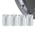 Tire Valve Stem Caps Fit For Genesis Cars. Air Valve Caps Suit For Most Car Truck Suv Wheel Accessories 4pcs Silver.