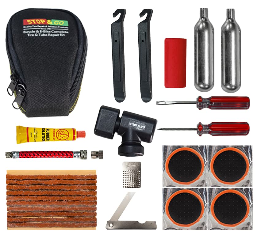 Bicycle Tire Repair Kit Puncture Repair Set With Adhesive Portable Tools