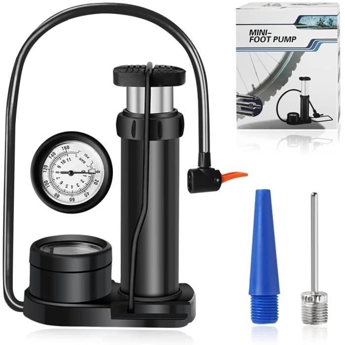 0533 Portable Mini Bike Pumpcycle Pump Foot Activated With Gauge Floor Bicycle Pump Cycle Pump