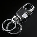 Premium Dual Ring Metal Key Holder With Rotating Swivel