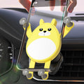 Cute Car Mobile Phone Holder With Air Vent Mount And Secure Grip Design (1 Pc)