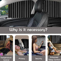 Curtain For Car Window Heat Sunshade Protection (4 Pcs With Curtain Hook Adhesive Tap Set)