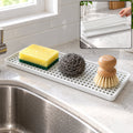 Removable Plastic Drain Rack Tray For Kitchen Sink And Bathroom Counter