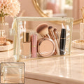 Transparent Pvc Makeup Zipper Pouch For Travel And Toiletry Storage (23x14 Cm)