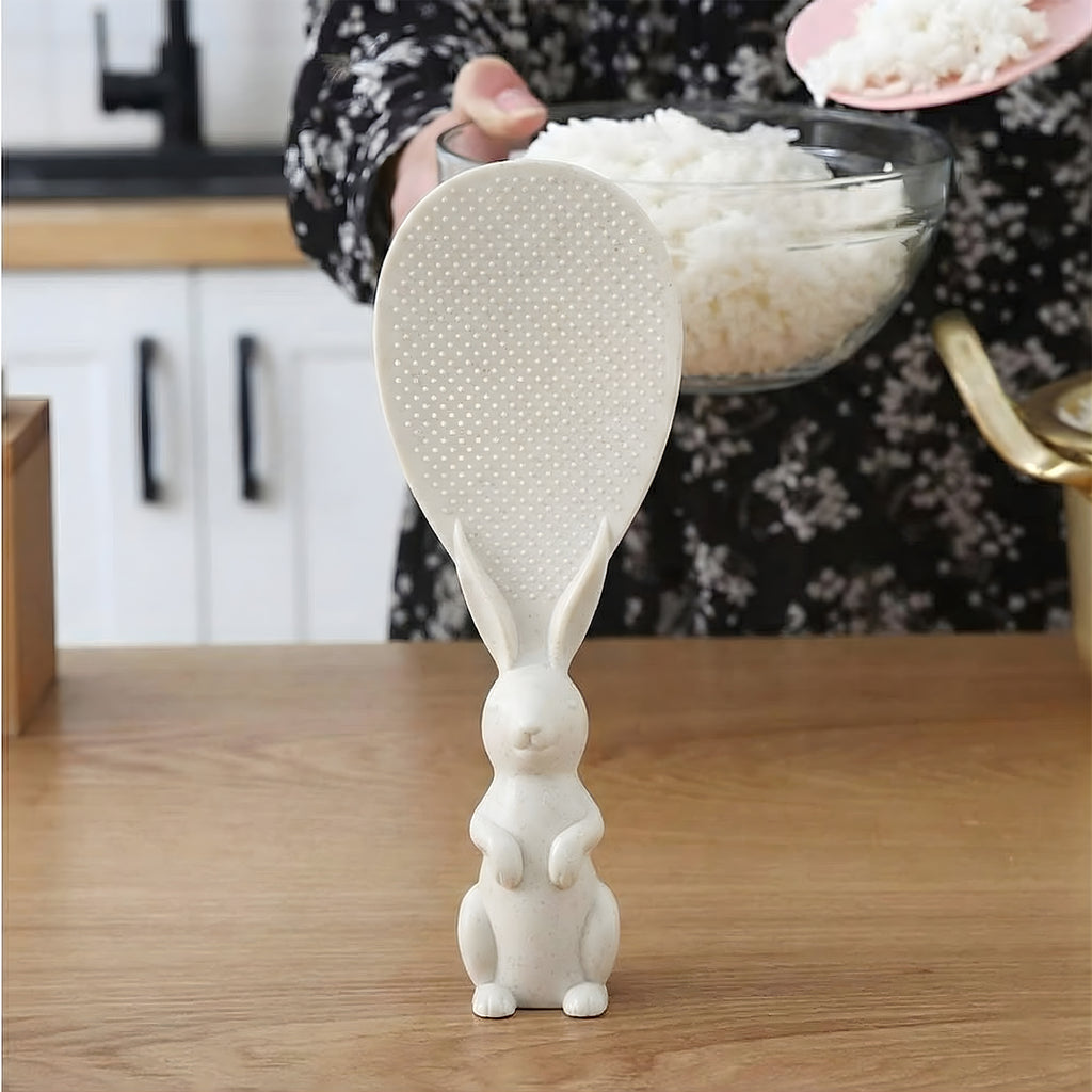 Cute Bunny Handle Non-stick Rice Serving Spoon (1 Pc)