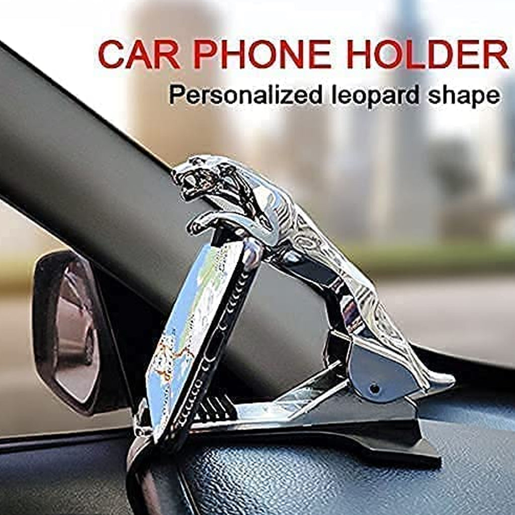 6469 Jaguar Leopard Shape Plastic Phone Clip Mobile Phone Holder For Car Use