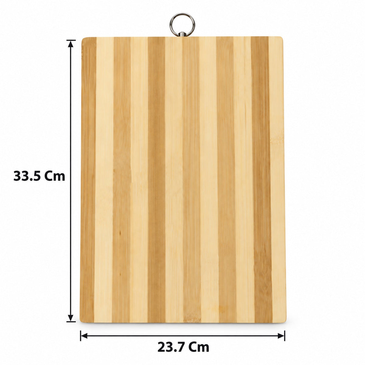 Bamboo Wooden Chopping Board 33.5 X 23.7 Cm With Hanging Ring (1 Pc)