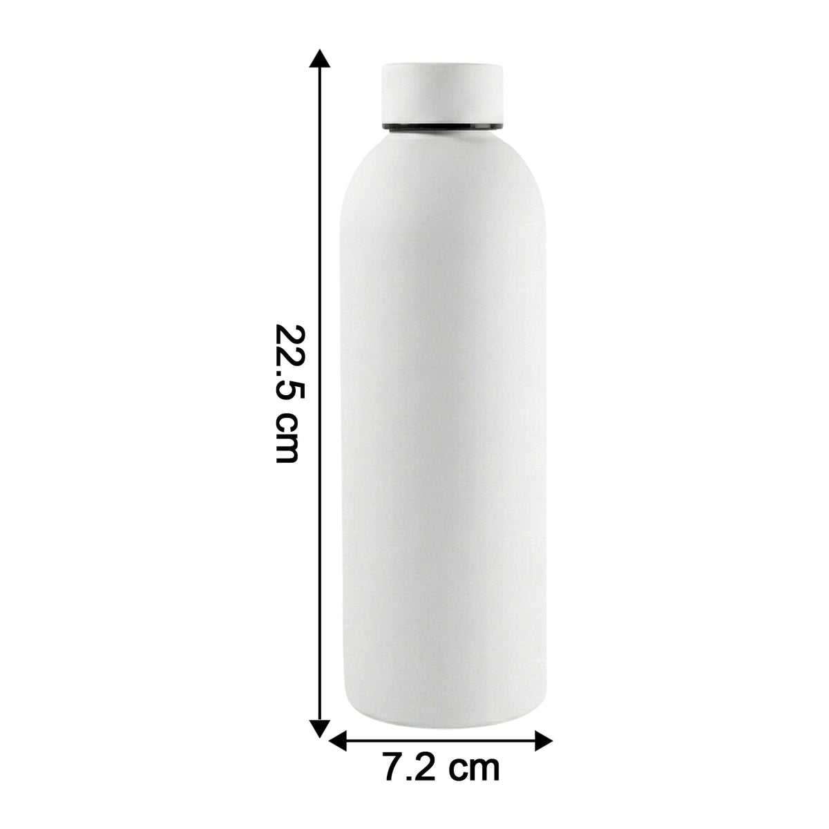 Stainless Steel Double Wall Vacuum-insulated Drink Water (White  500 Ml Approx)