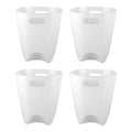 4160 Wall Mounted Hanging Trash Can With Adhesive Hook Garbage Bin For Kitchen Cabinet Door