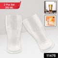 Apex Vista Unbreakable Pitcher Glass Set  350 Ml (Approx)  2-piece